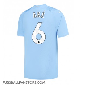 Manchester City Nathan Ake #6 Replik Heimtrikot 2023-24 Kurzarm